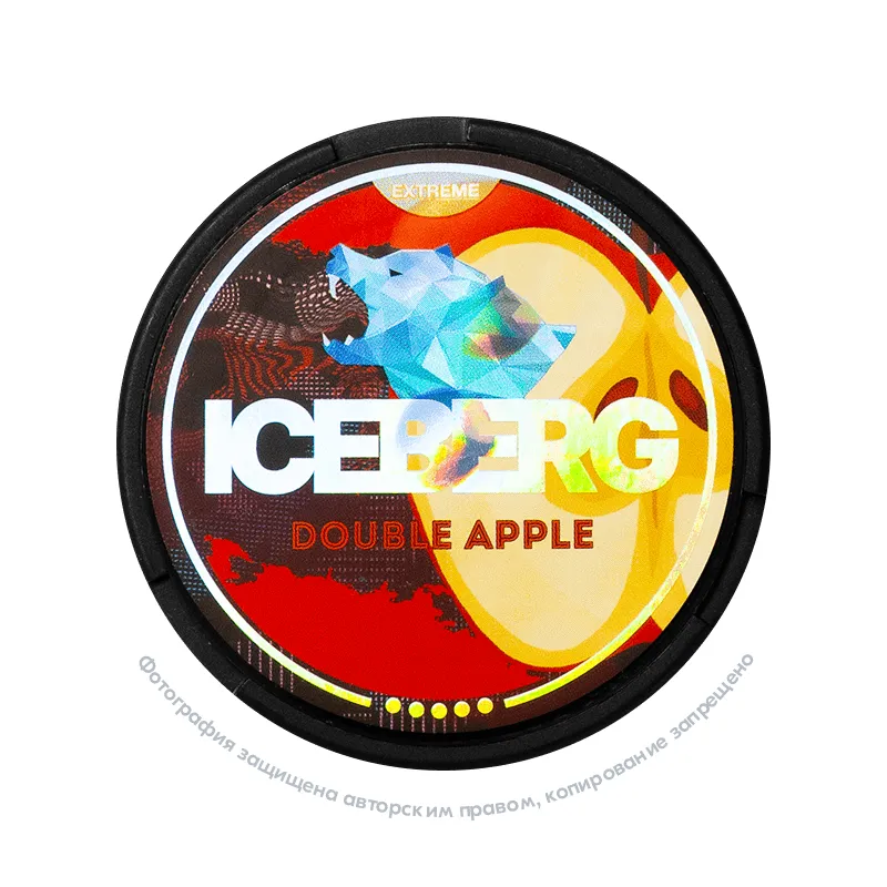Снюс Iceberg Extreme Double Apple, 110 мг/г, яблоко, slim portion