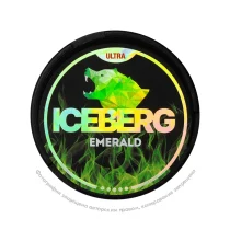 Снюс Iceberg Ultra Emerald, 150 мг/г, зелёное яблоко и лайм, slim portion