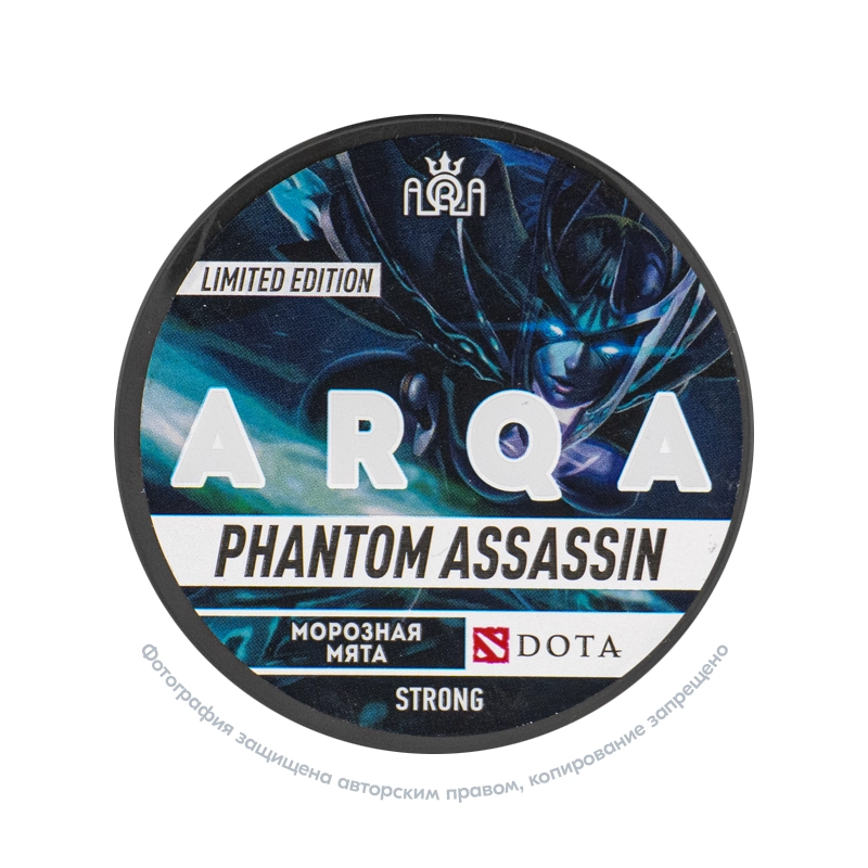 Снюс ARQA Dota Phantom Assassin, 120 мг/г, морозная мяты, limited edition