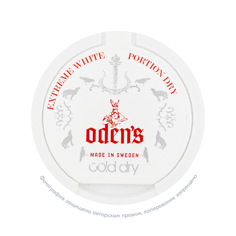 Снюс Odens Extreme Cold Dry (16 г), 22 мг/г, мята с холодком