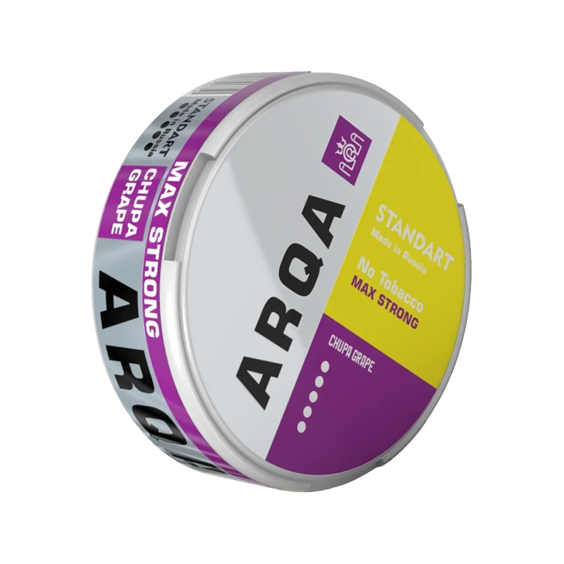 Снюс ARQA Max Strong Chupa Grape, 100 мг/г, виноградный «Чупа-Чупс»