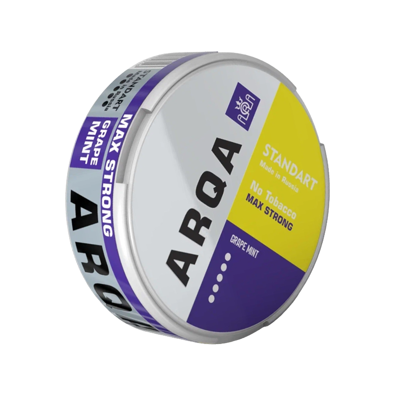 Снюс ARQA Max Strong Grape Mint, 100 мг/г, виноград и мята