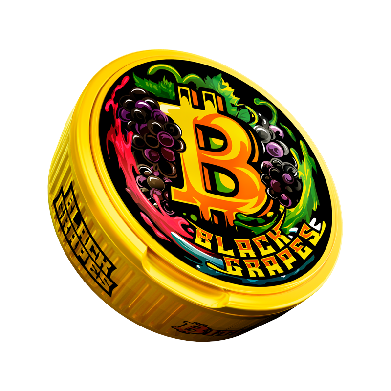 Снюс Bitcoin Black Grape, 150 мг/г, черный виноград, slim portion