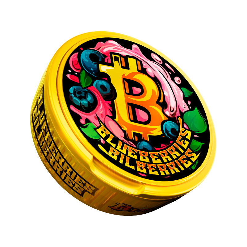 Снюс Bitcoin Blueberries Bilberries, 150 мг/г, черника и голубика, slim portion