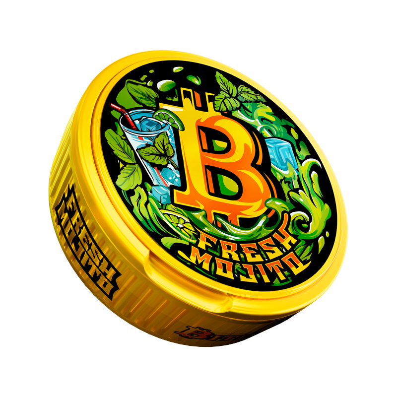 Снюс Bitcoin Fresh Mojito, 150 мг/г, мохито, slim portion