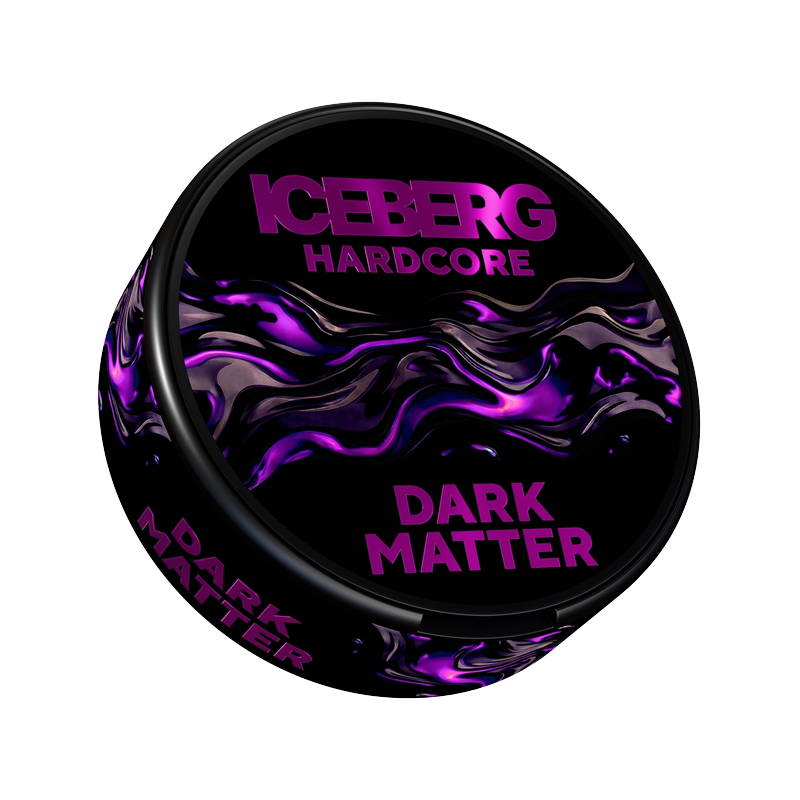 Снюс Iceberg HardCore Dark Matter, 150 мг/г, ягодный леденец, slim portion