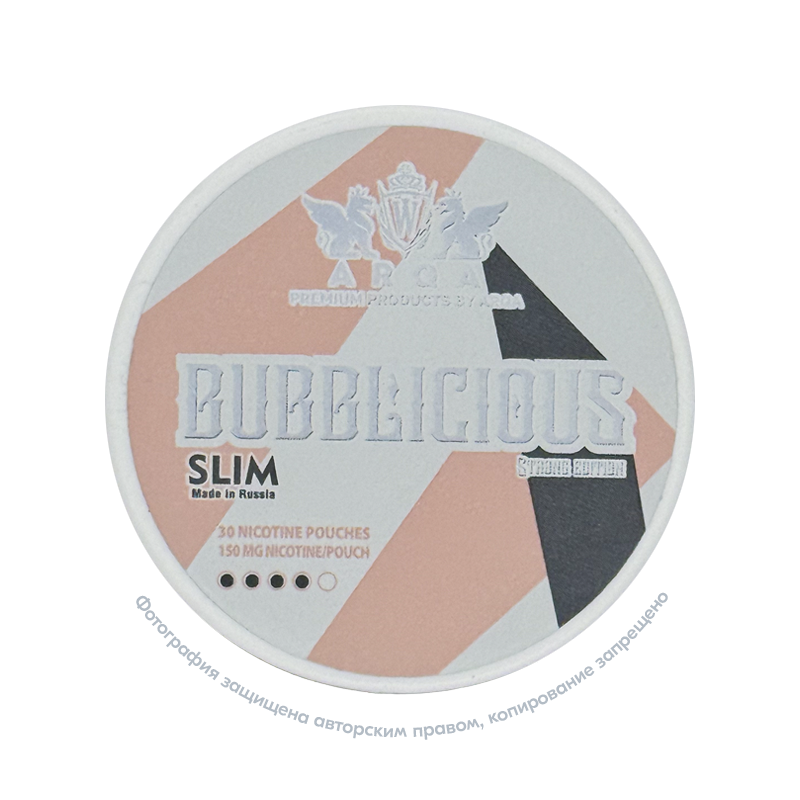 Снюс ARQA Strong Edition Bubblicious, 150 мг/г, бабл-гам, slim portion