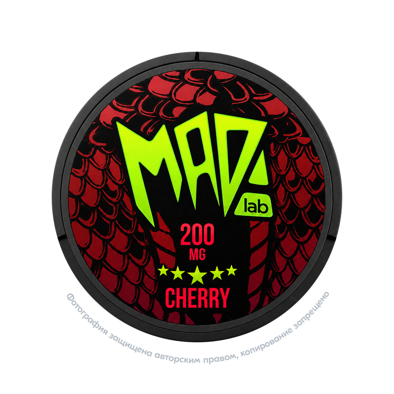 Снюс MAD Cherry, 200 мг/г, вишня