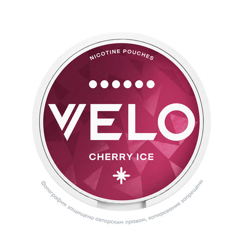 Снюс VELO Cherry Ice, 17 мг/порция, вишня с холодком, slim portion