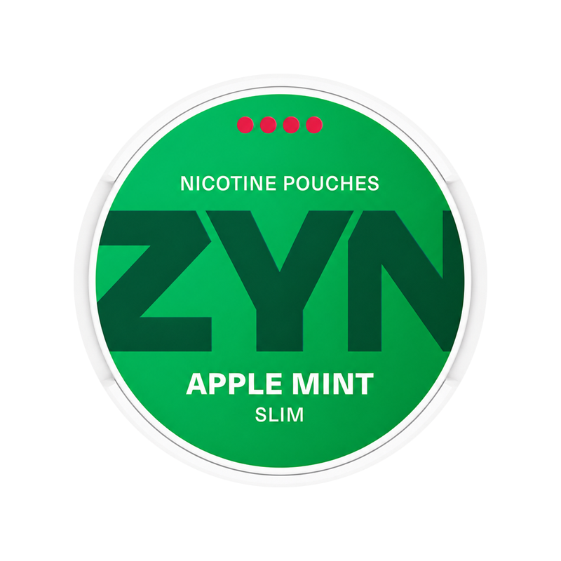 Снюс Zyn Apple Mint, 11 мг/порция, яблоко и мята, slim portion, white