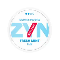 Снюс Zyn Fresh Mint, 6,5 мг/порция, свежая мята, slim portion, white