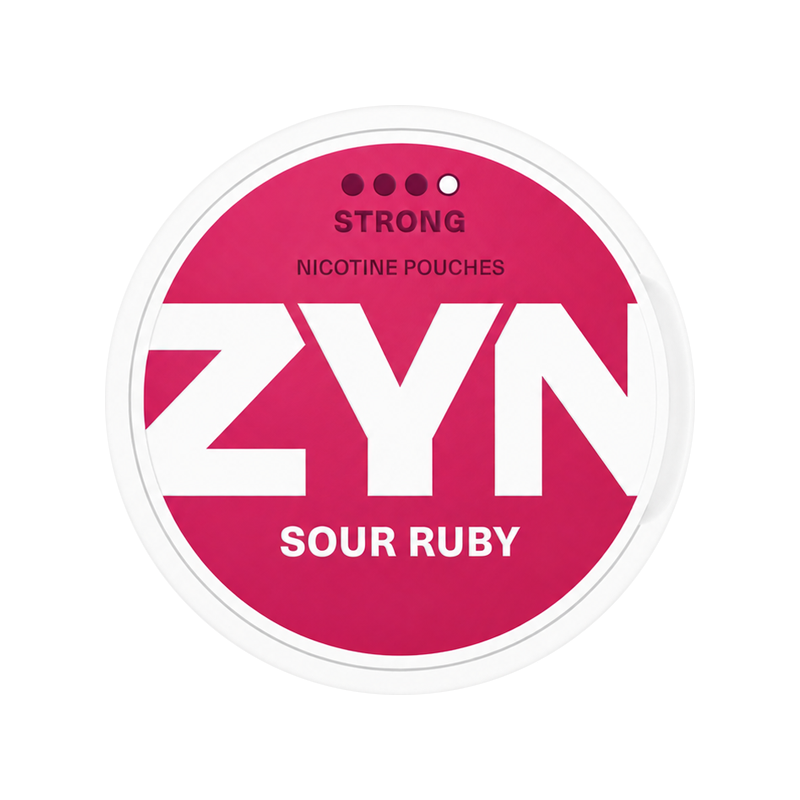Снюс Zyn Strong Sour Ruby, 11 мг/порция, кислые ягоды, slim portion, white